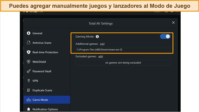 Modo de Juego TotalAV